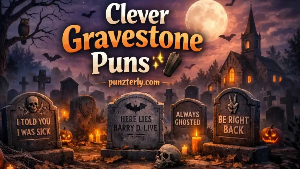 Gravestone Puns