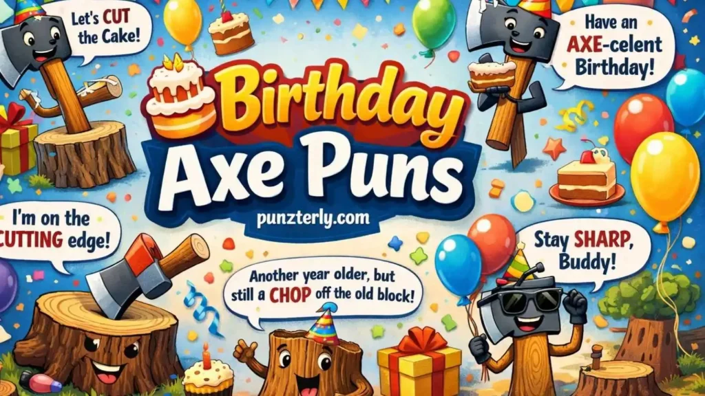 🎂 Birthday Axe Puns
