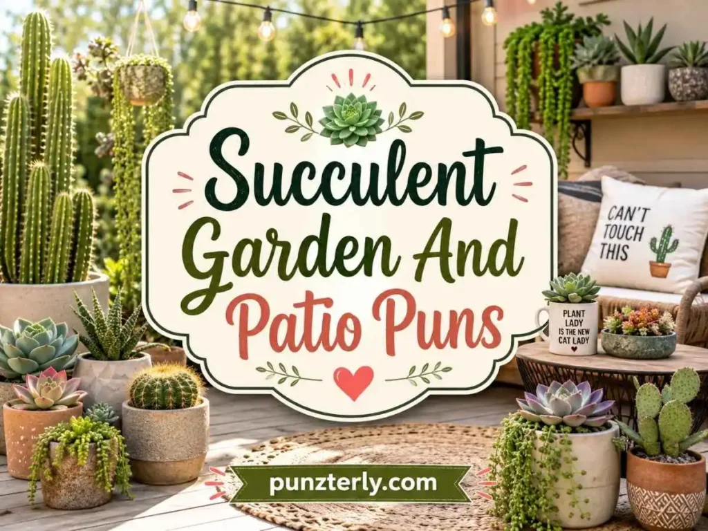Succulent Garden And Patio Puns