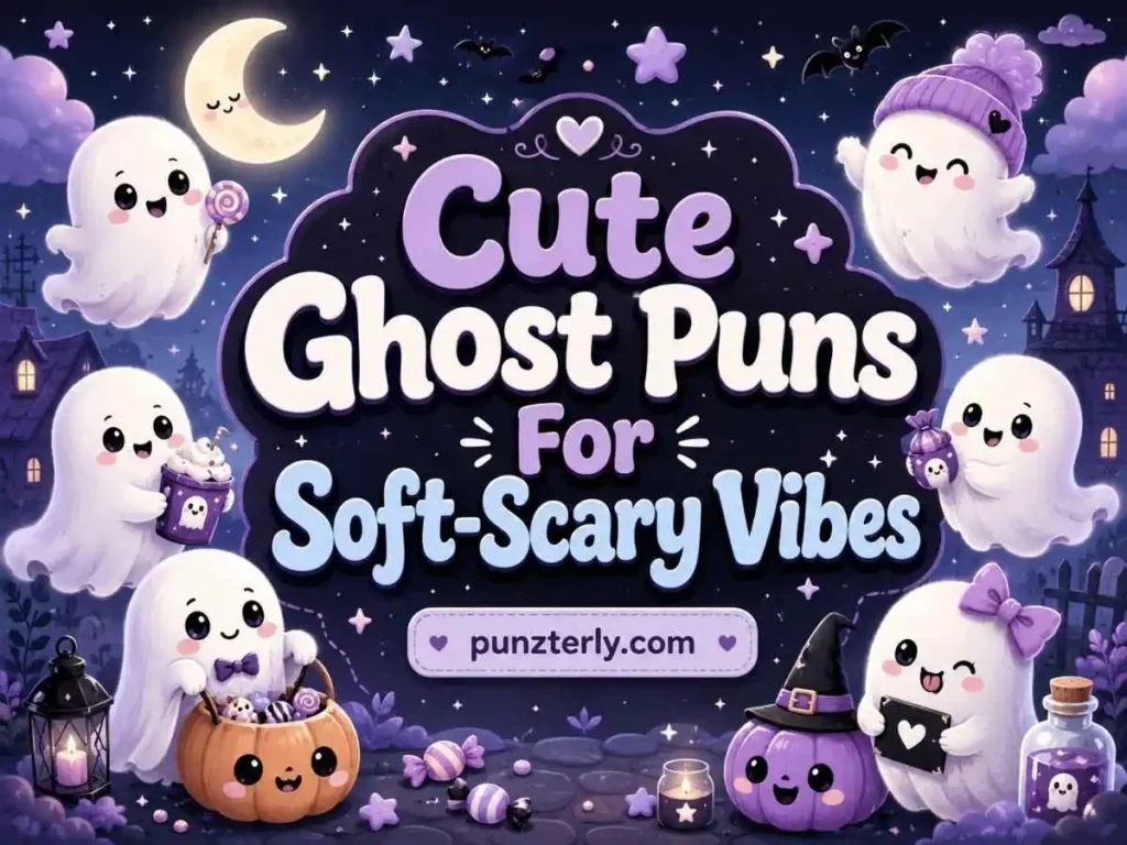 Cute Ghost Puns For Soft-Scary Vibes