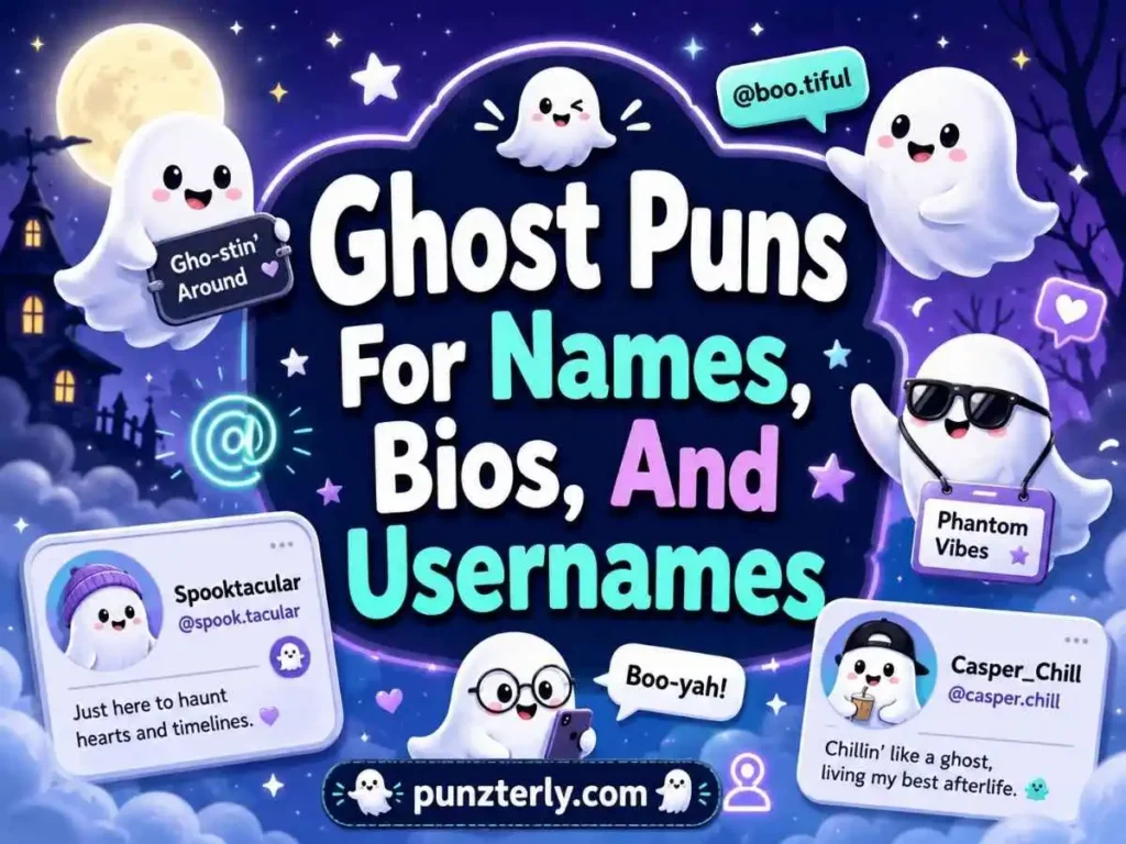 Ghost Puns For Names, Bios, And Usernames