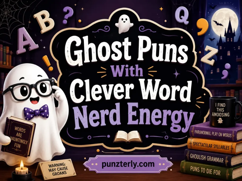 Ghost Puns With Clever Word Nerd Energy
