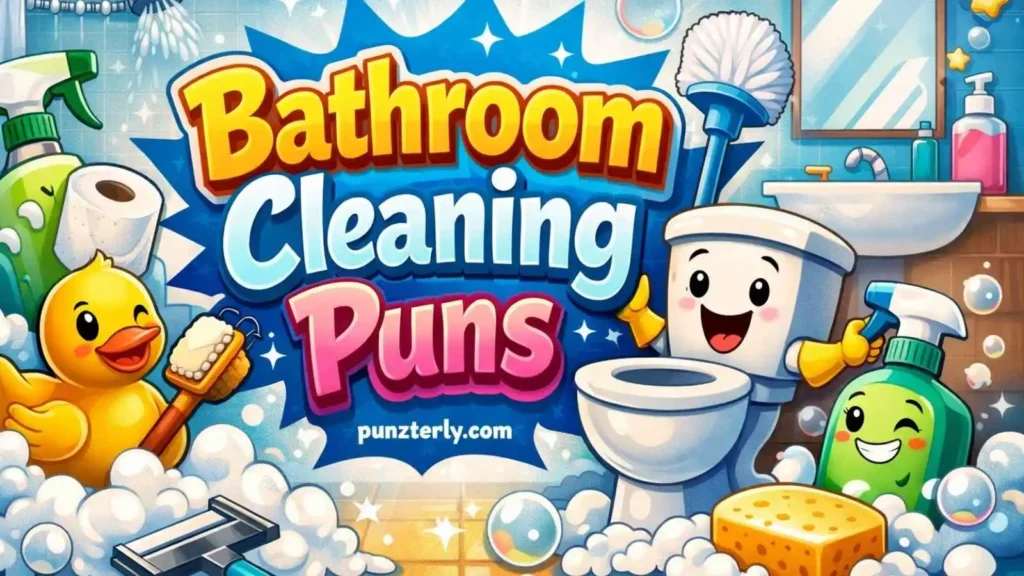 Bathroom Cleaning Puns