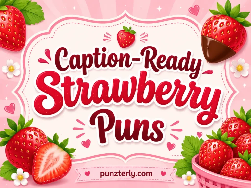 Caption-Ready Strawberry Puns