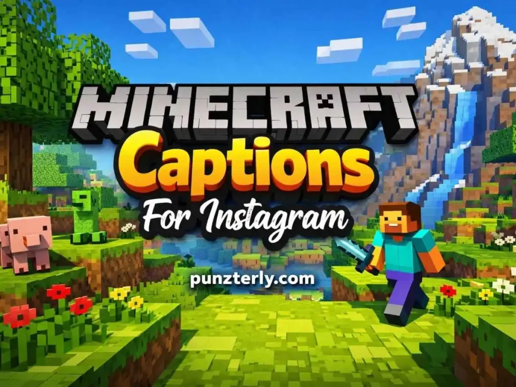 Minecraft Captions For Instagram
