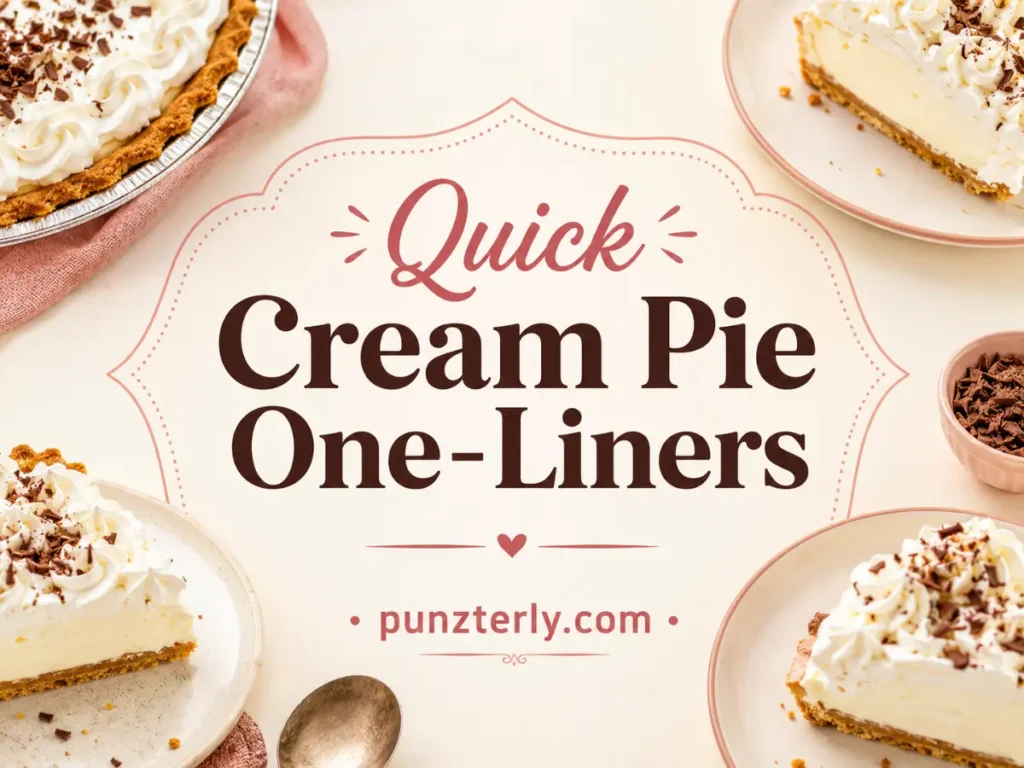 Quick Cream Pie One-Liners