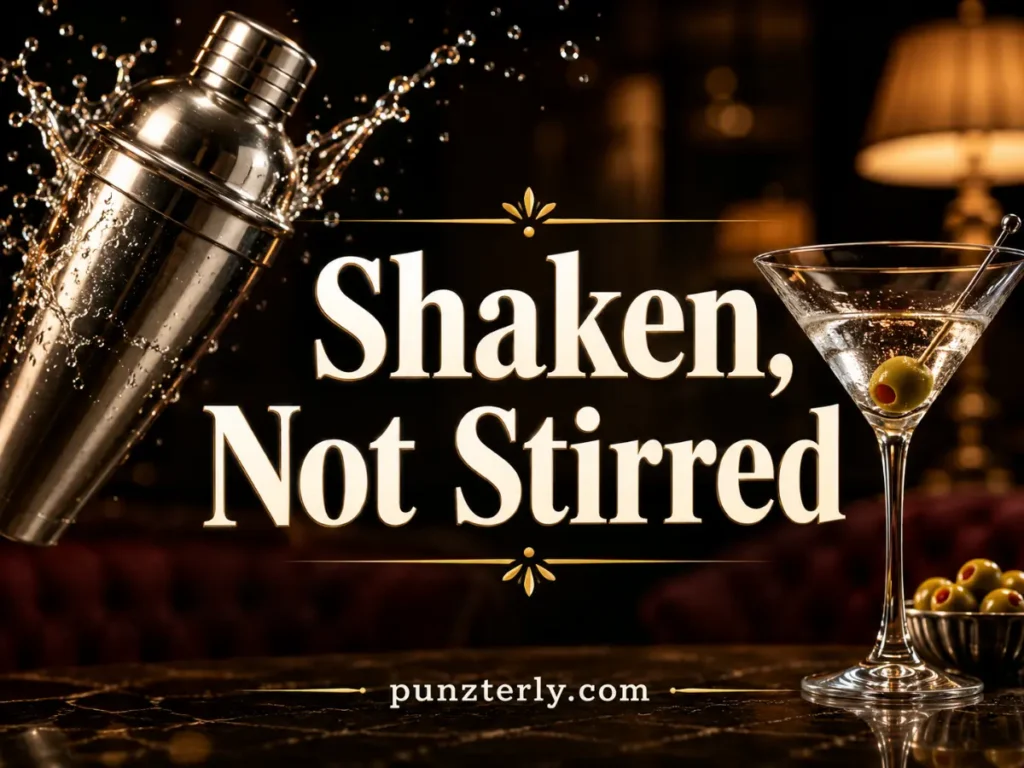 Shaken, Not Stirred