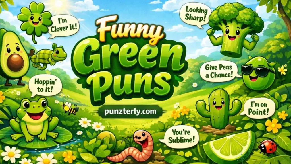 Color Green Puns