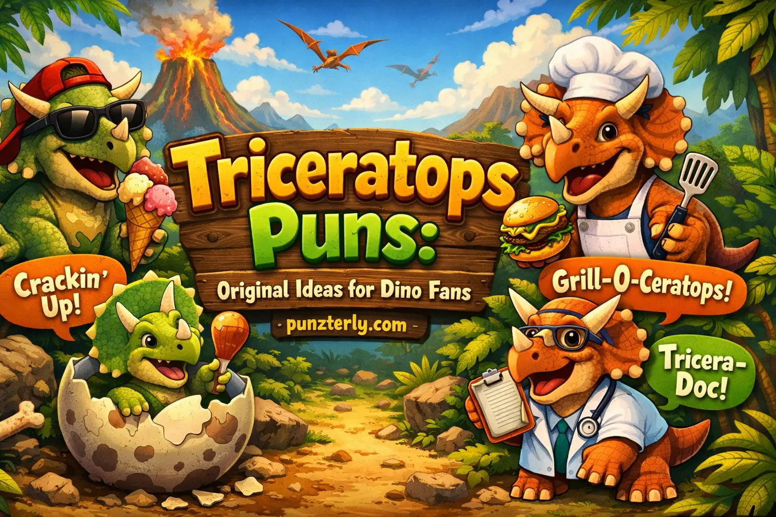 Triceratops Puns
