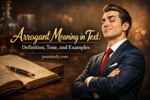 Arrogant Meaning in Text