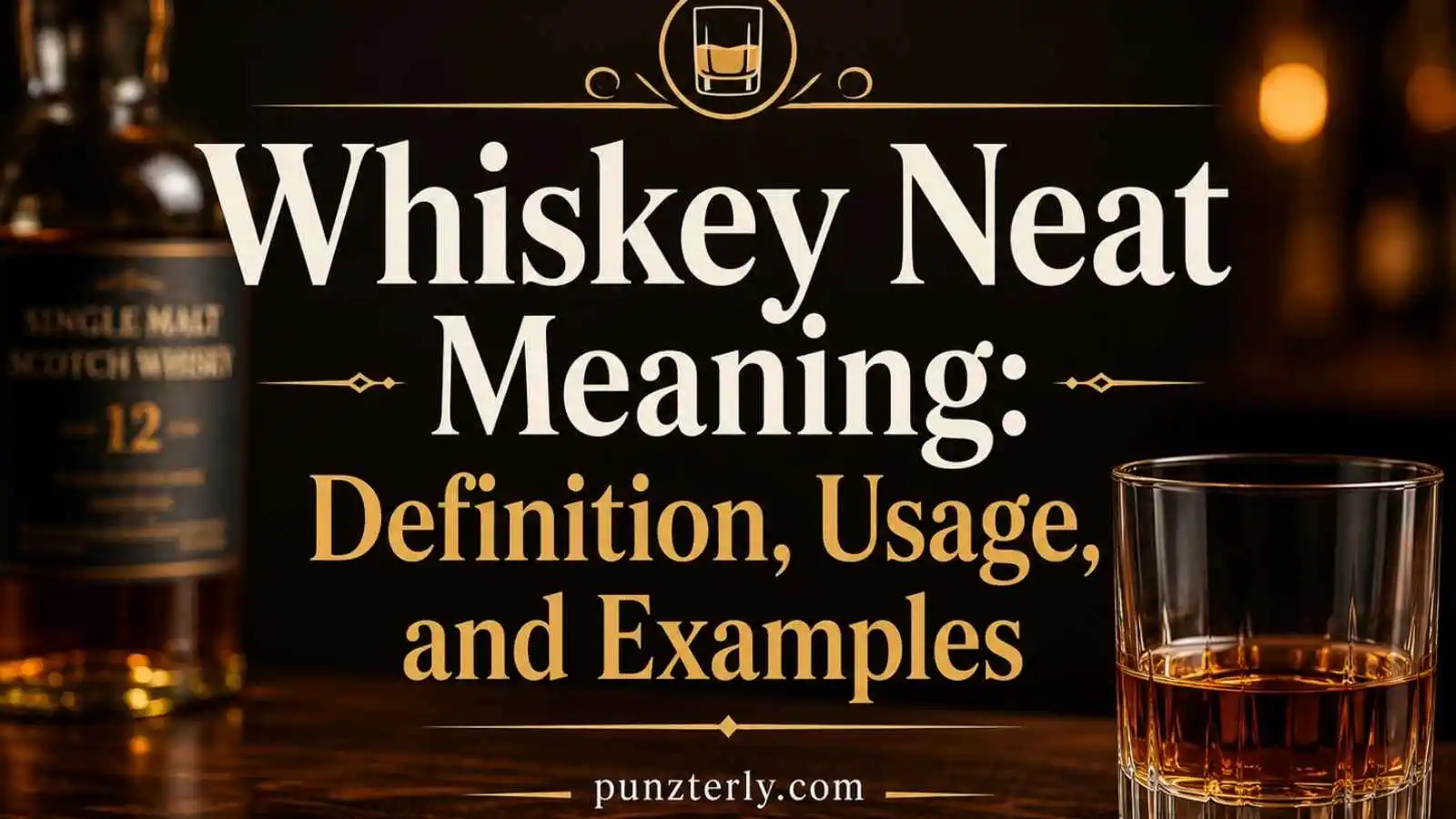 Whiskey Neat Meaning