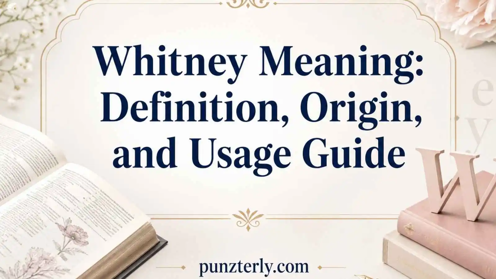 Whitney Meaning