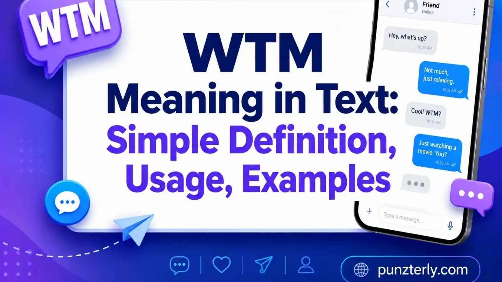 WTM Meaning in Text