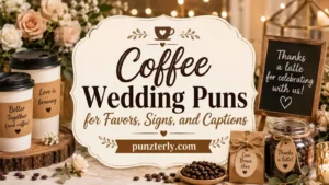 Coffee Wedding Puns